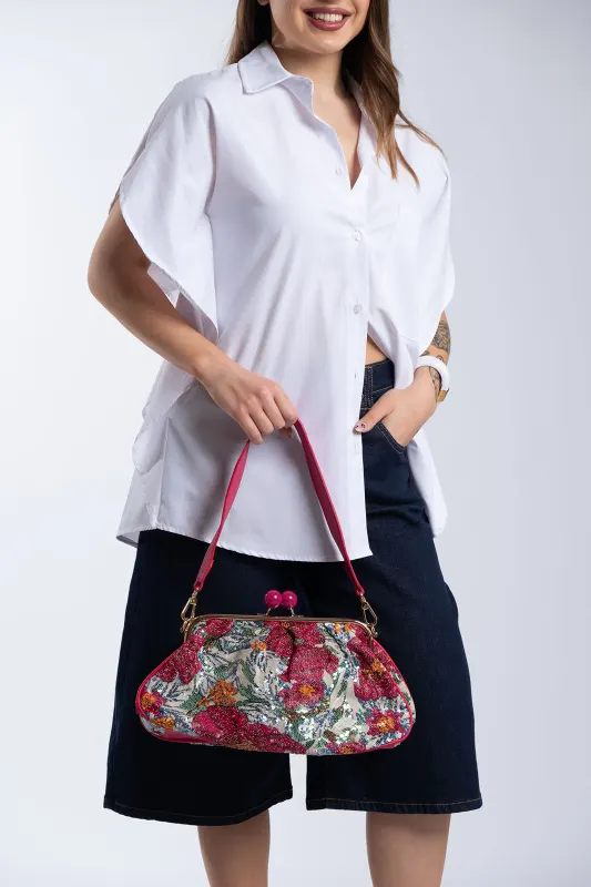 Tσάντα Clutch Magnolia Παγιέτες