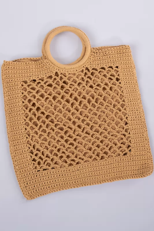 Τσάντα Crochet Καραμέλα
