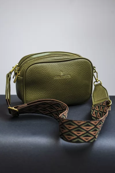 Τσάντα Crossbody Μικρή Χακί