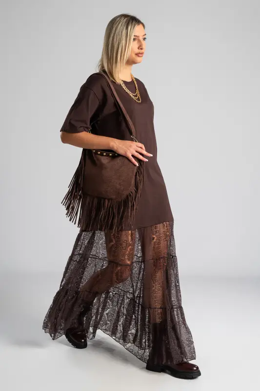 Crossbody Bag Fringe Western