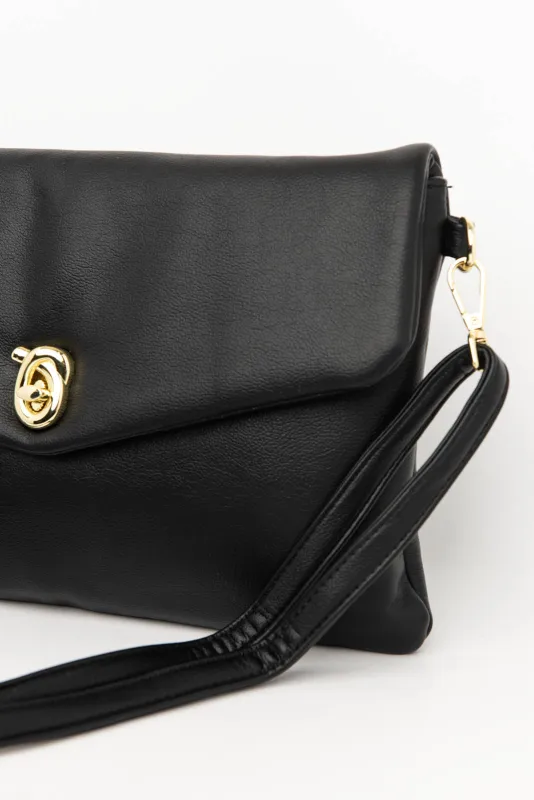 Τσάντα Crossbody Μεταλλική Λεπτομέρεια