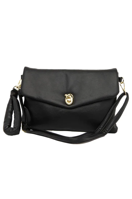 Τσάντα Crossbody Μεταλλική Λεπτομέρεια