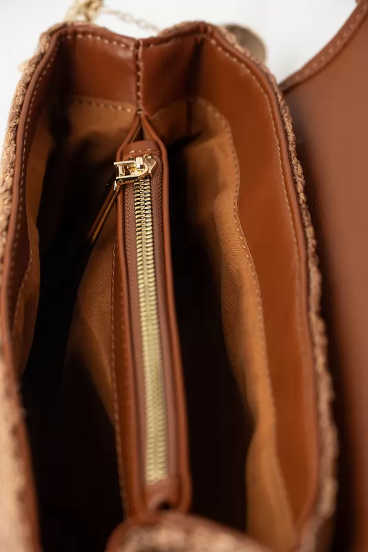 Τσάντα Crossbody Ψάθινη