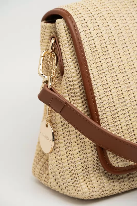 Τσάντα Crossbody Ψάθινη