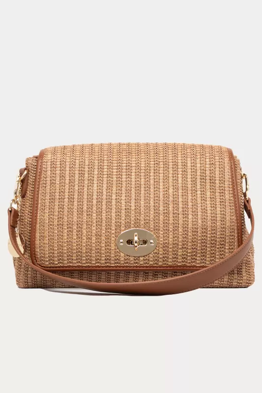 Τσάντα Crossbody Ψάθινη