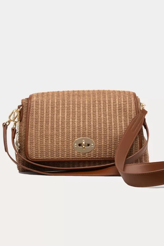Τσάντα Crossbody Ψάθινη