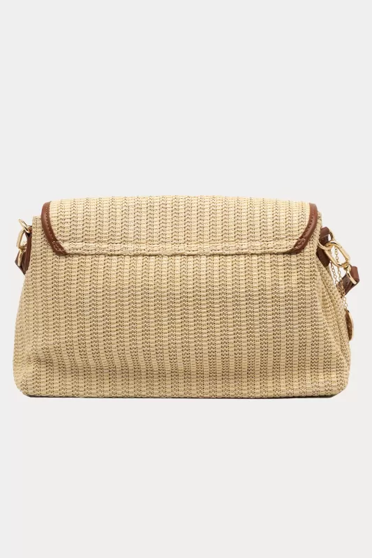 Τσάντα Crossbody Ψάθινη
