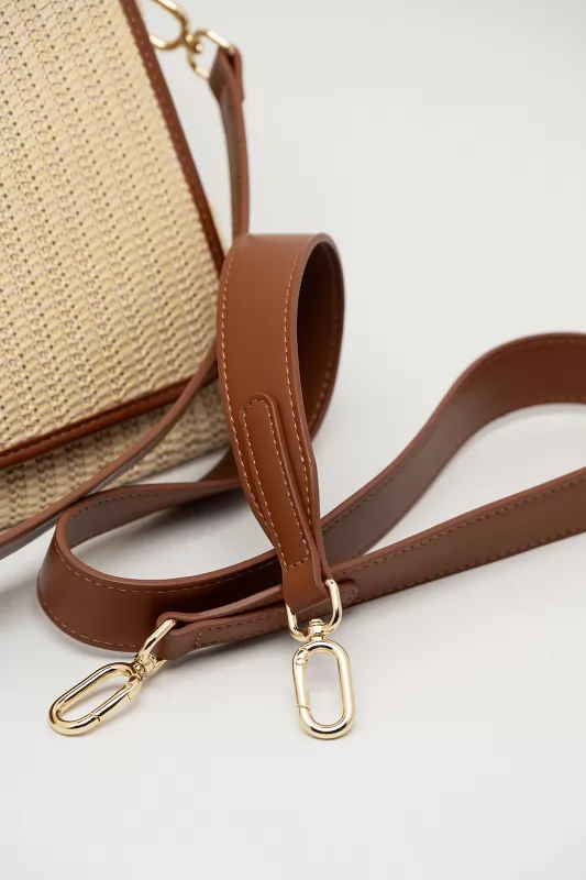 Τσάντα Crossbody Ψάθινη