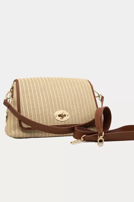 Τσάντα Crossbody Ψάθινη
