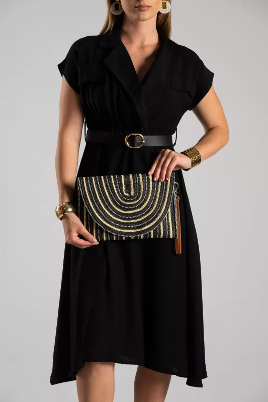 Τσάντα Crossbody Ψάθινη