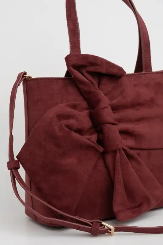 Τσάντα Crossbody Velvet Φιόγκος