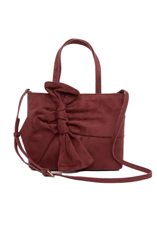 Τσάντα Crossbody Velvet Φιόγκος