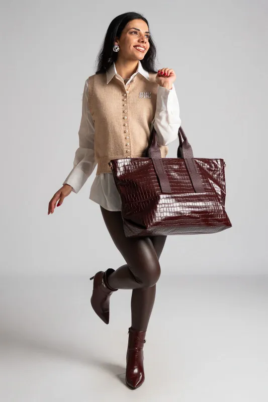 Croco Leatherette Bag 