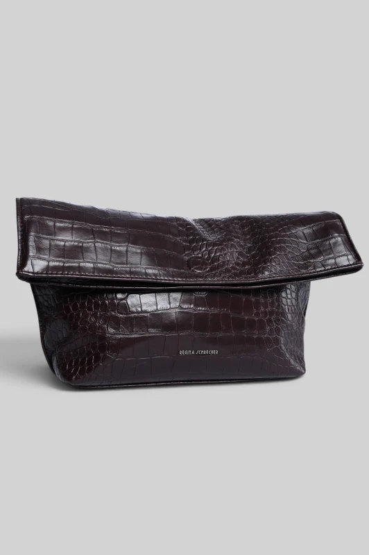 Bag Envelope Leatherette Croco 
