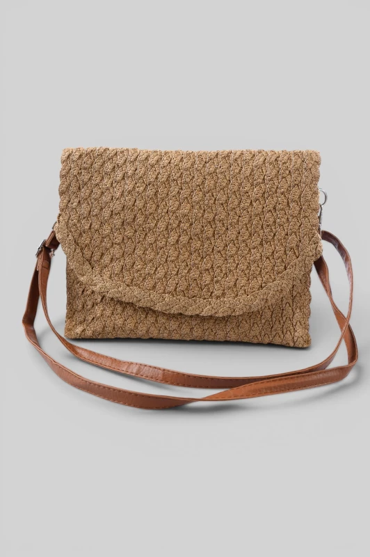 Folder Bag Raffia Crossbody 