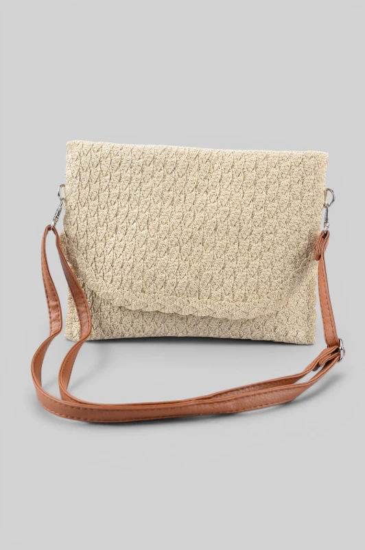 Folder Bag Raffia Crossbody 