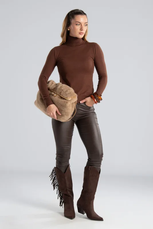 Frame Bag Synthetic Fur