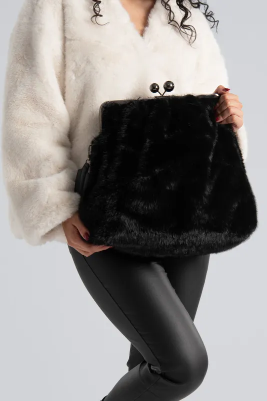 Frame Bag Synthetic Fur