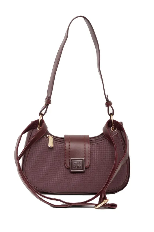 Τσάντα Hobo Δερματίνη Λεπτομέρειες