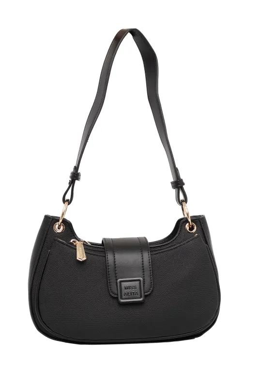 Τσάντα Hobo Δερματίνη Λεπτομέρειες