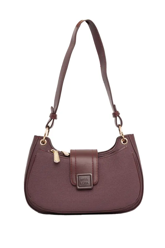 Τσάντα Hobo Δερματίνη Λεπτομέρειες