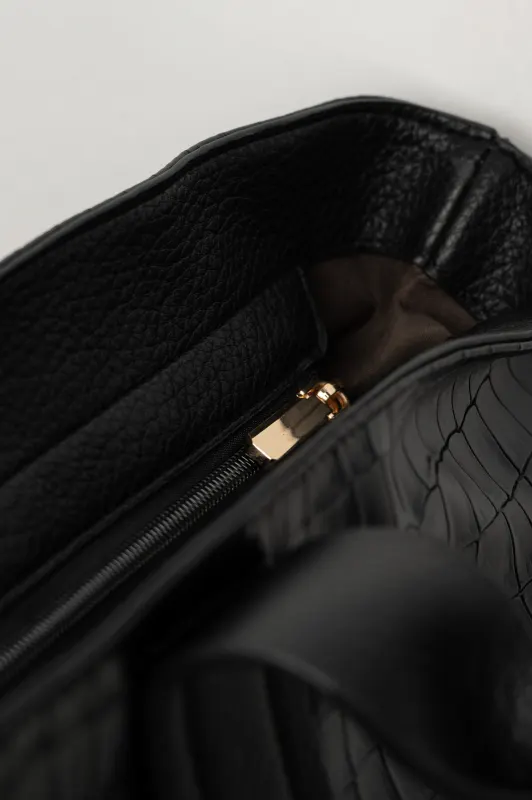 Τσάντα Μεγάλη Croco Shoulder