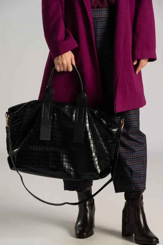 Τσάντα Μεγάλη Croco Shoulder