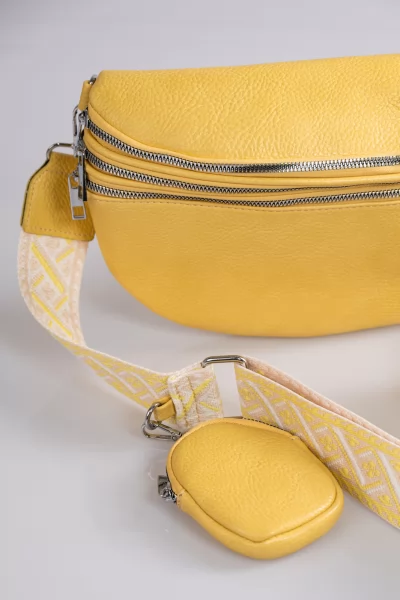 Τσάντα Μέσης Multiple Κίτρινη