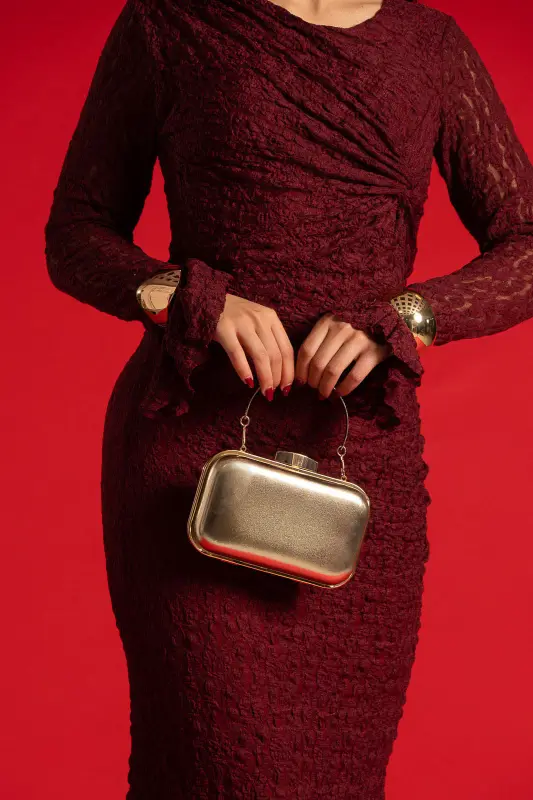 Τσάντα Mini Clutch Μεταλιζέ