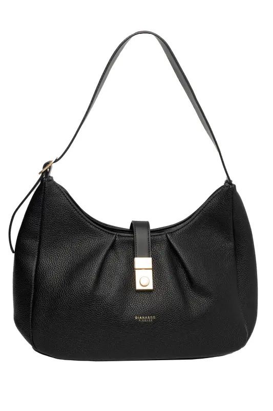 Shoulder Bag Leatherette Solid Color