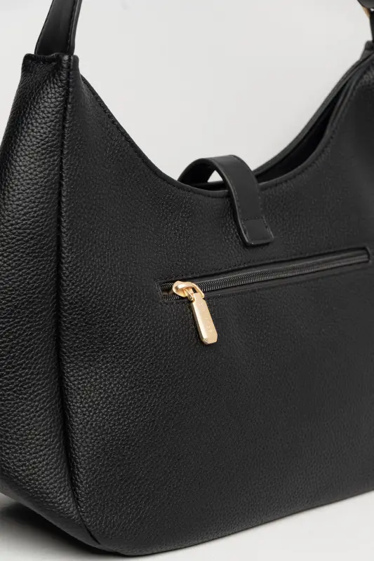 Shoulder Bag Leatherette Solid Color