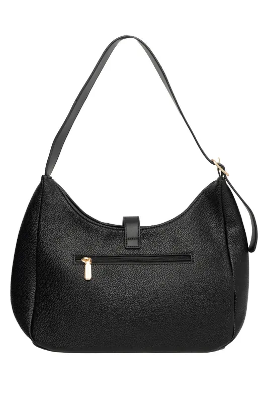 Shoulder Bag Leatherette Solid Color