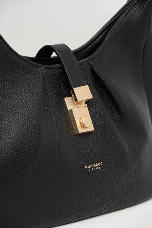 Shoulder Bag Leatherette Solid Color