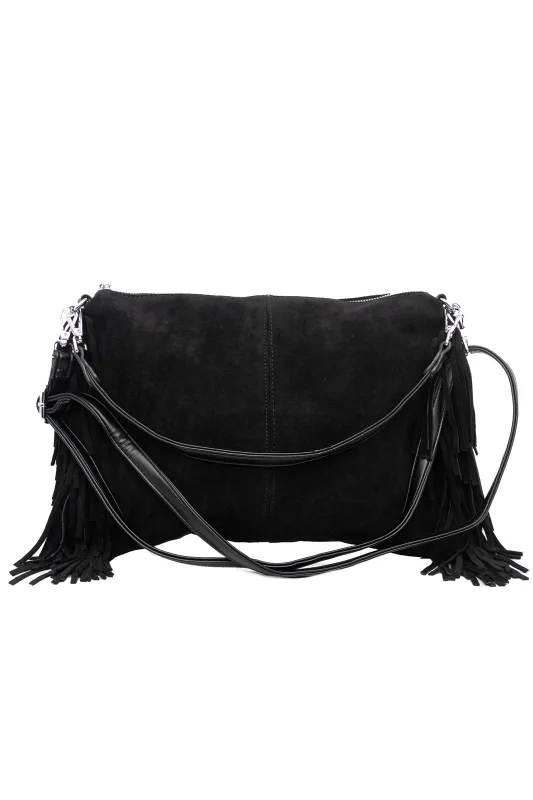 Τσάντα Ορθογώνια Σουέτ Κρόσια