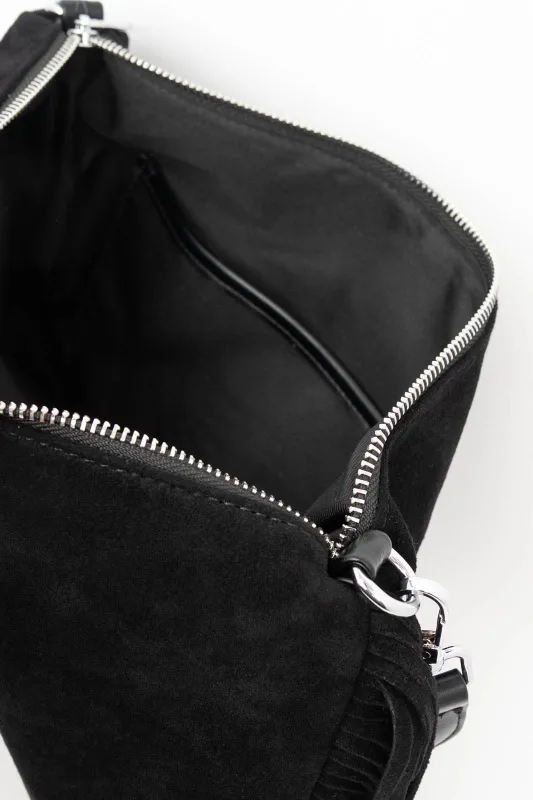 Τσάντα Ορθογώνια Σουέτ Κρόσια