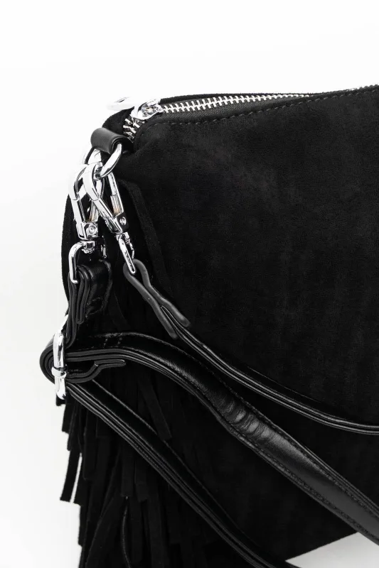 Τσάντα Ορθογώνια Σουέτ Κρόσια