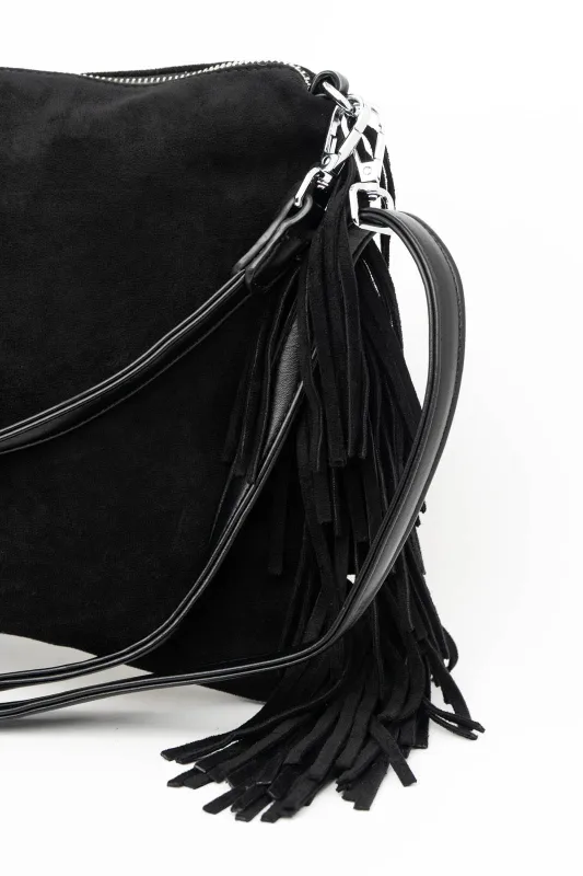 Τσάντα Ορθογώνια Σουέτ Κρόσια