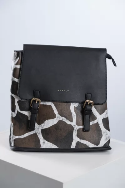 Τσάντα Πλάτης Giraffe Μαύρη