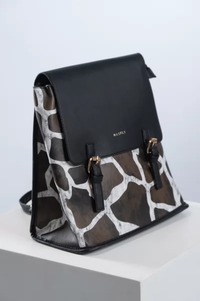 Τσάντα Πλάτης Giraffe Μαύρη