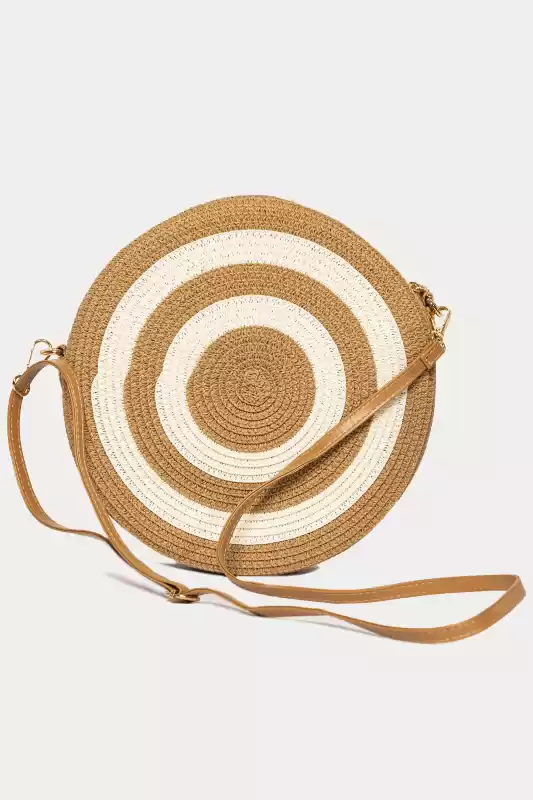 Straw Bag Round