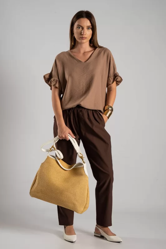 Bag Straw Handles Leatherette