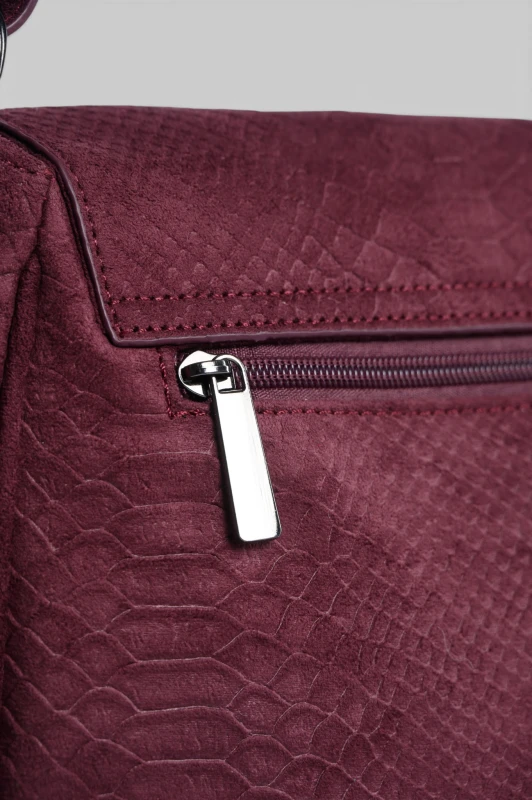 Τσάντα Satchel Σουέτ Snake
