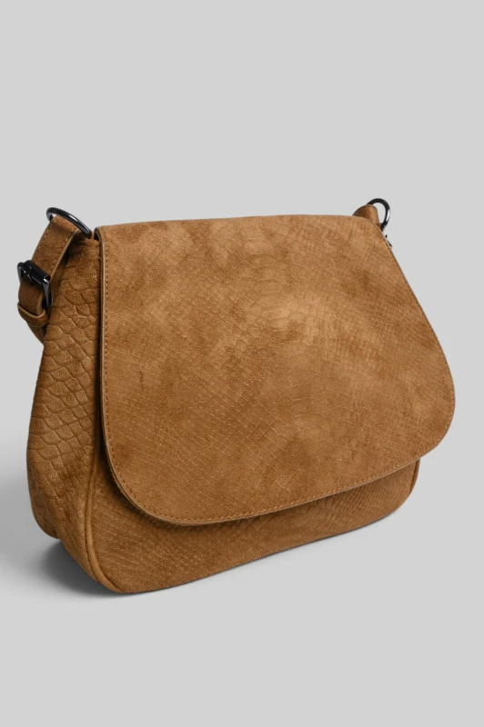 Τσάντα Satchel Σουέτ Snake