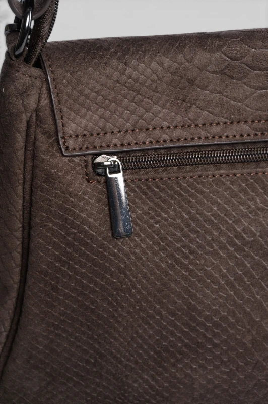 Τσάντα Satchel Σουέτ Snake