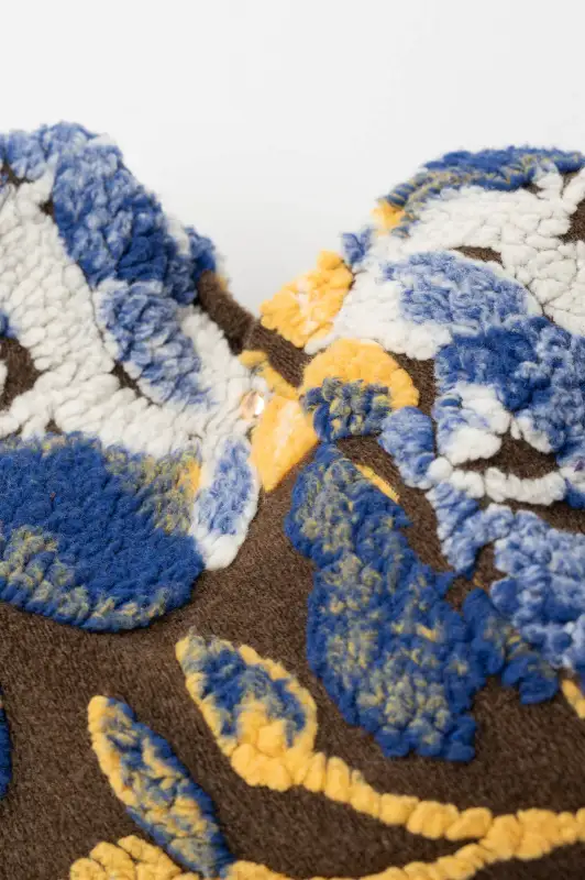 Bag Shoulder Embossed Leaves