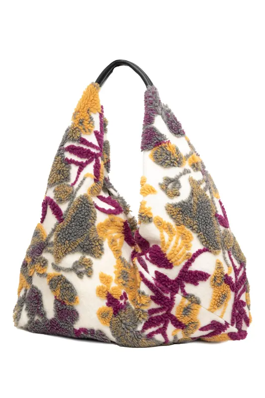 Τσάντα Shoulder Ανάγλυφα Φύλλα