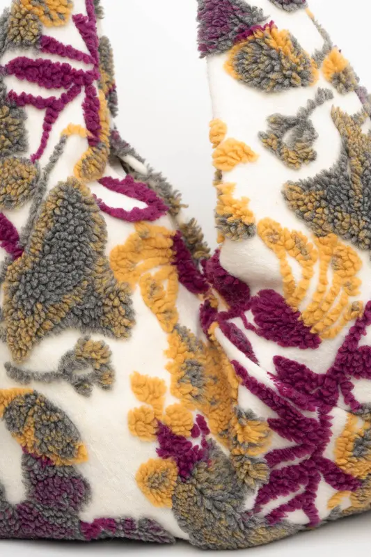 Τσάντα Shoulder Ανάγλυφα Φύλλα