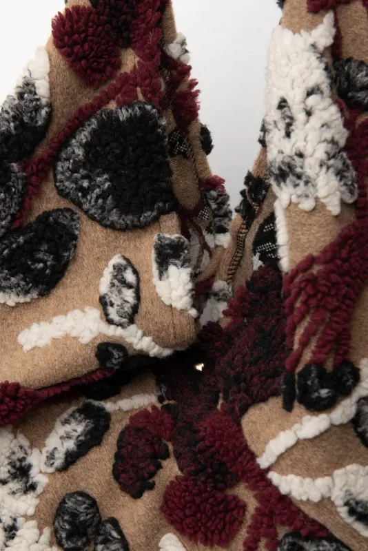 Bag Shoulder Embossed Leaves