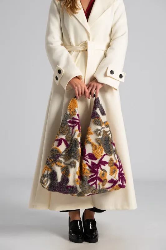 Τσάντα Shoulder Ανάγλυφα Φύλλα