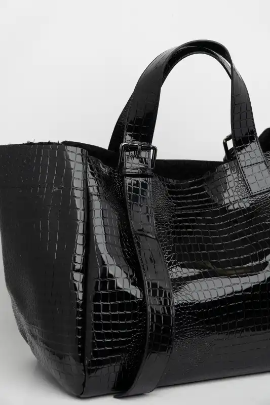 Shoulder Croco Double Bag
